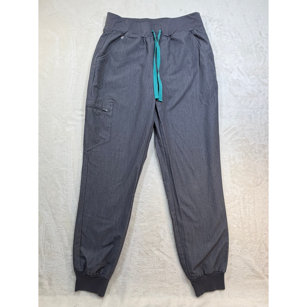 FIGS Graphite Zamora Jogger Scrub Pants Womens Medium Excellent